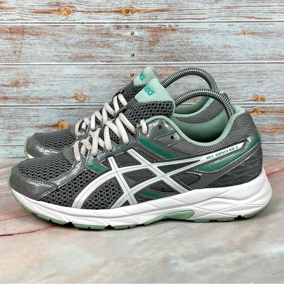 ASICS Gel-Contend 3 Women’s Running Shoe in Grey/Teal/White - Picture 2 of 10
